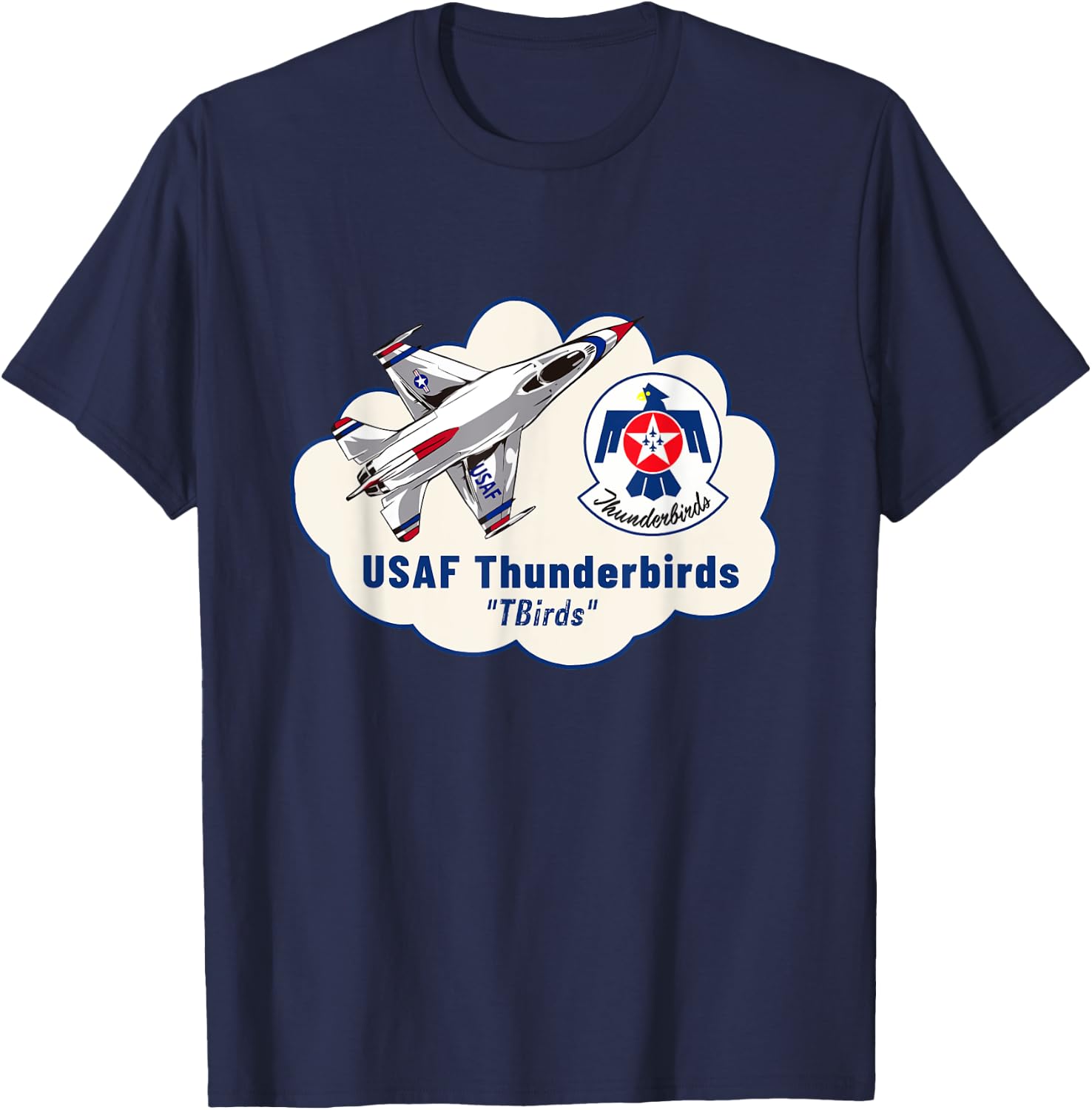 USAF Thunderbirds Air Force 57th Wing Gift T-Shirt - T-Shirt | Navy