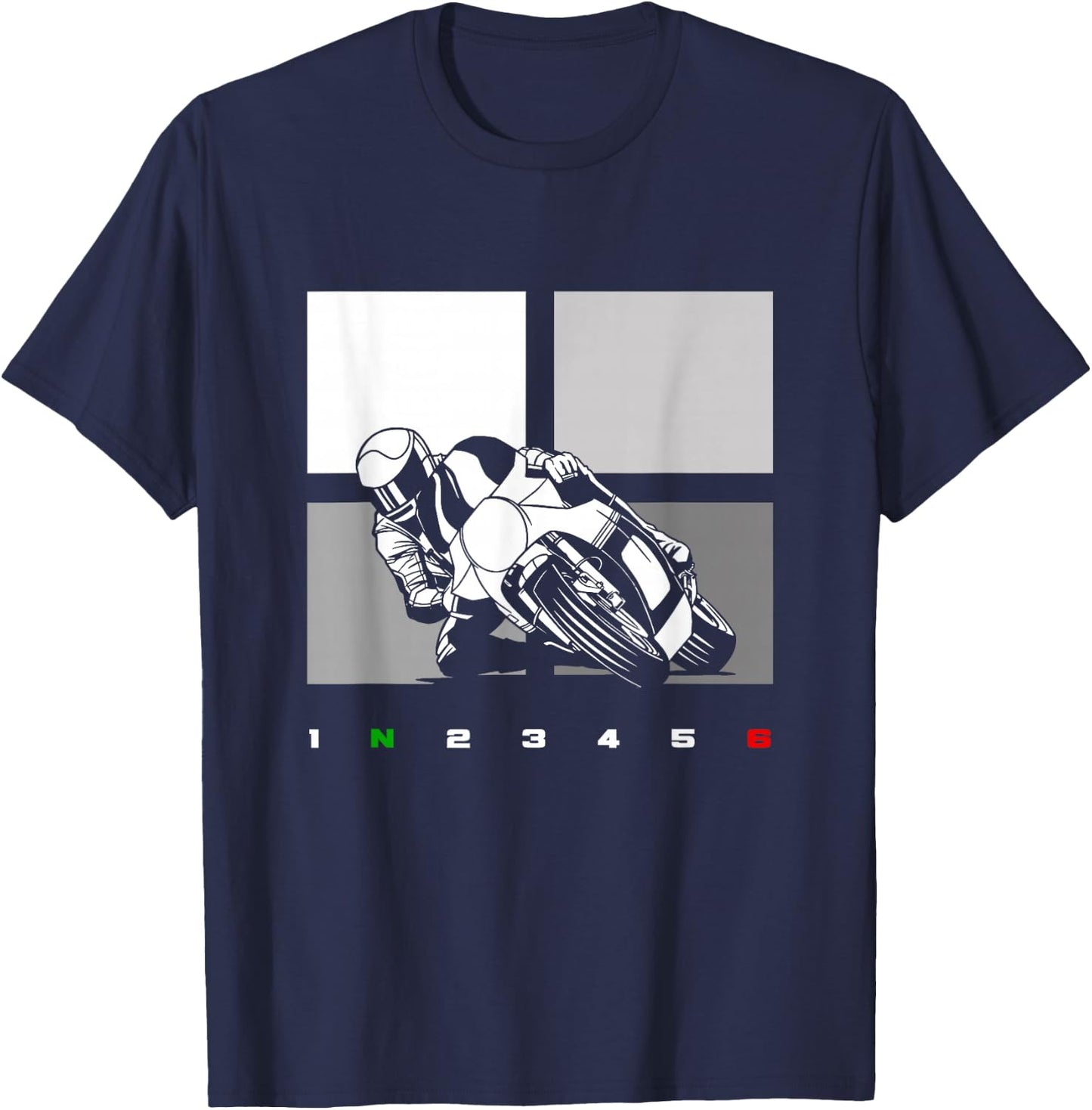 Motorcycle Clothing - Biker Motorcycle T-Shirt - T-Shirt | Navy