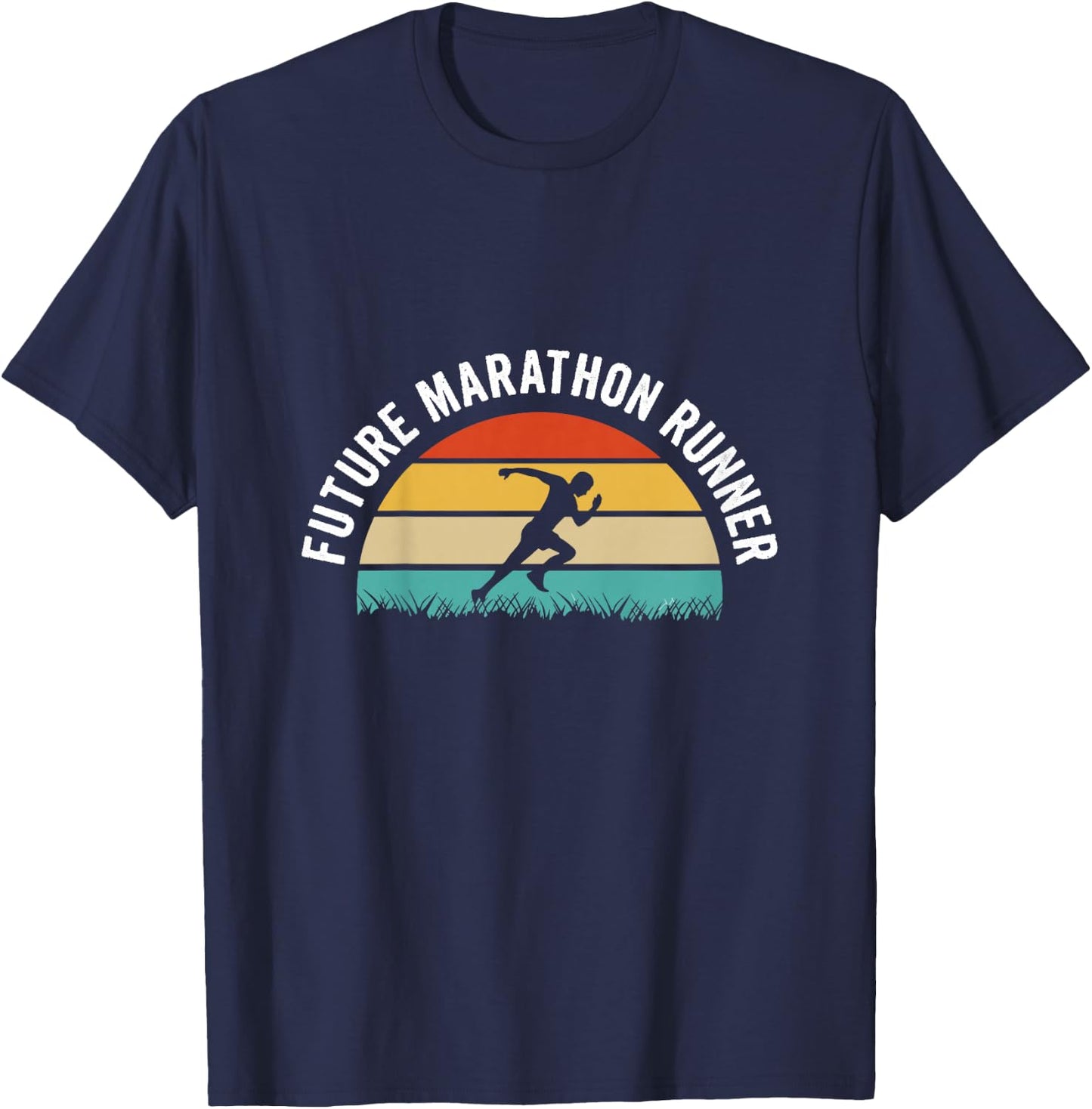 Kids Future marathon runner Design for your Future marathon child T-Shirt - T-Shirt | Navy