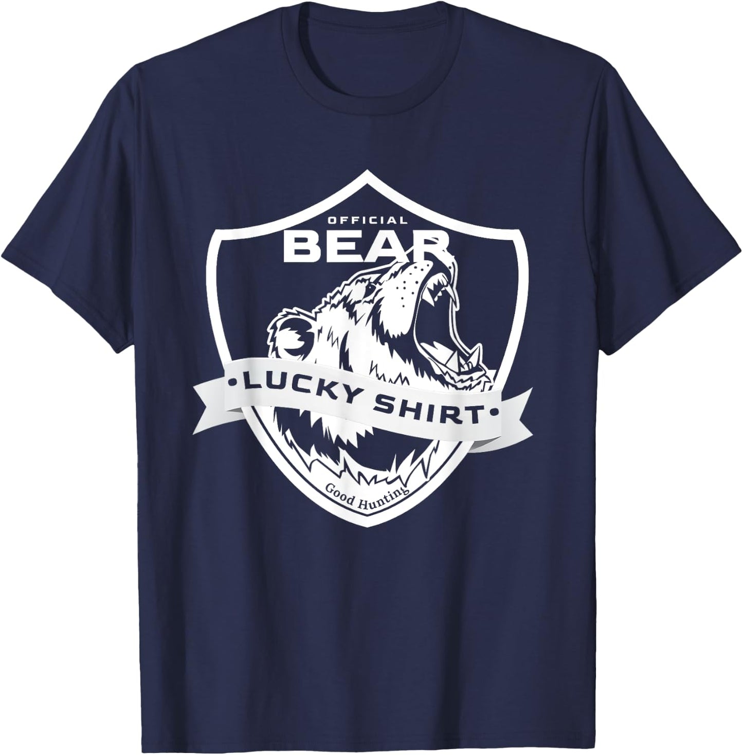 Bear Hunter Lucky Shirt for Bear Hunting T-Shirt - T-Shirt | Navy
