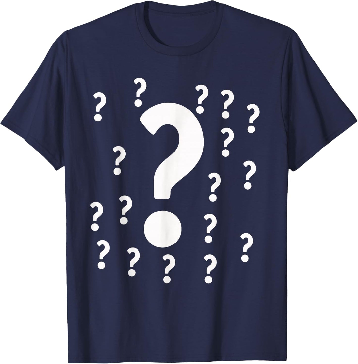 Question Marks Punctuation, Multiple T-Shirt - T-Shirt | Navy