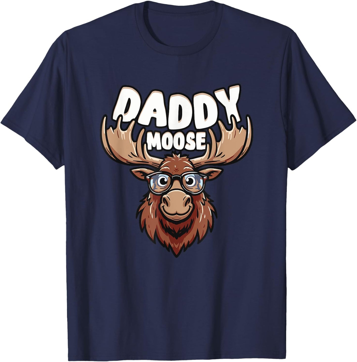 Funny Moose Lover T-Shirt - T-Shirt | Navy