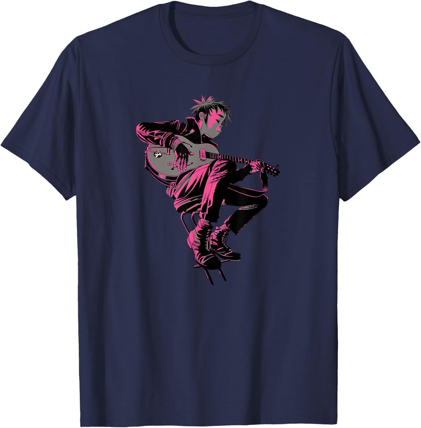 Gorillaz 2D Unwarped , black T-Shirt - T-Shirt | Navy
