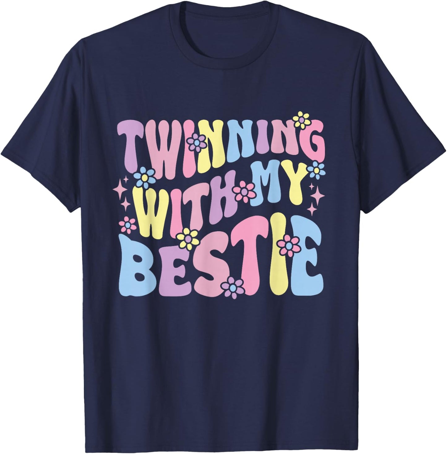 Friends Twinning with My Bestie Spirit Week Girls T-Shirt - T-Shirt | Navy