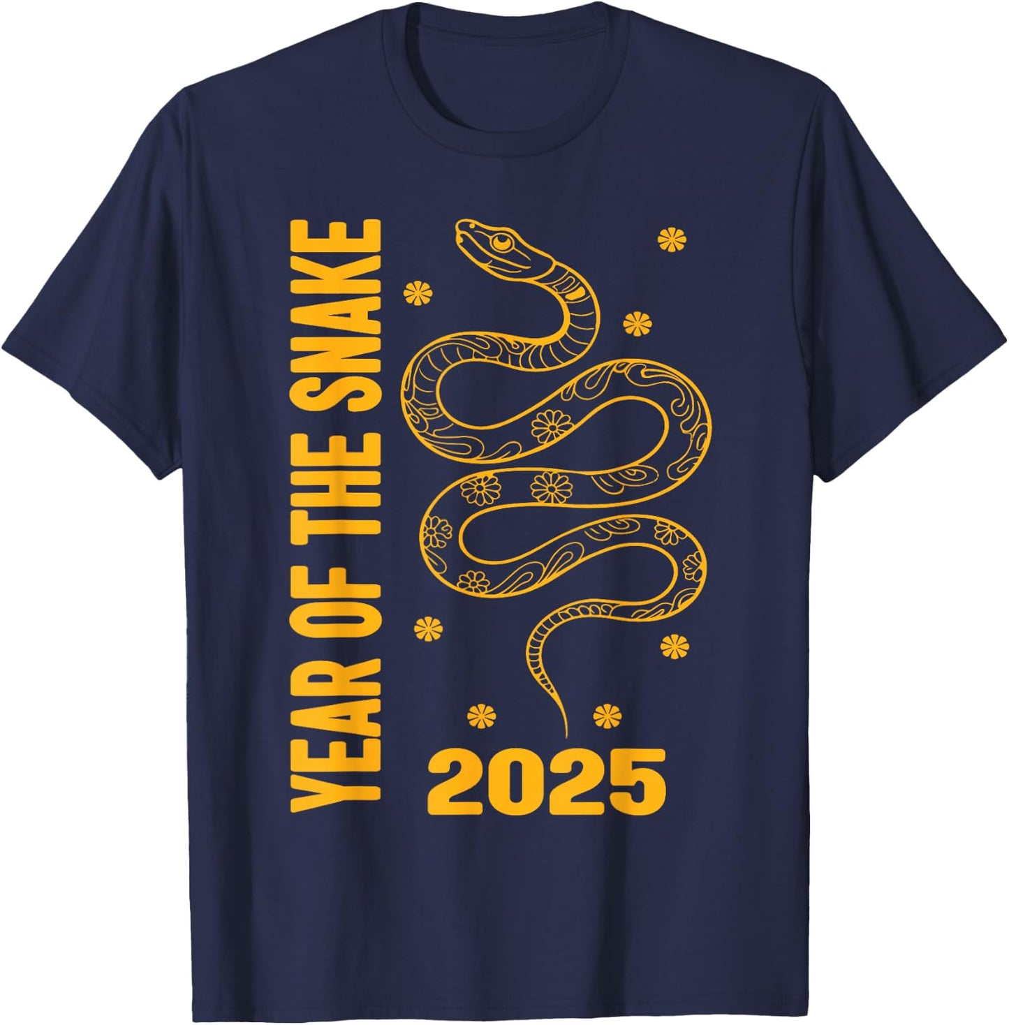Chinese New Year Clothing Red Snake Year of The Snake 2025 T-Shirt - T-Shirt | Navy