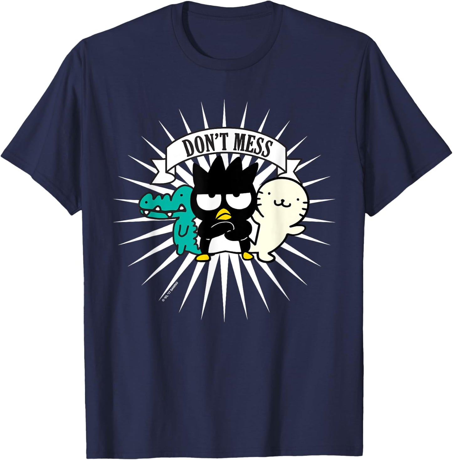 Badtz - Maru and Friends "Don't Mess" Shirt T-Shirt - T-Shirt | Navy
