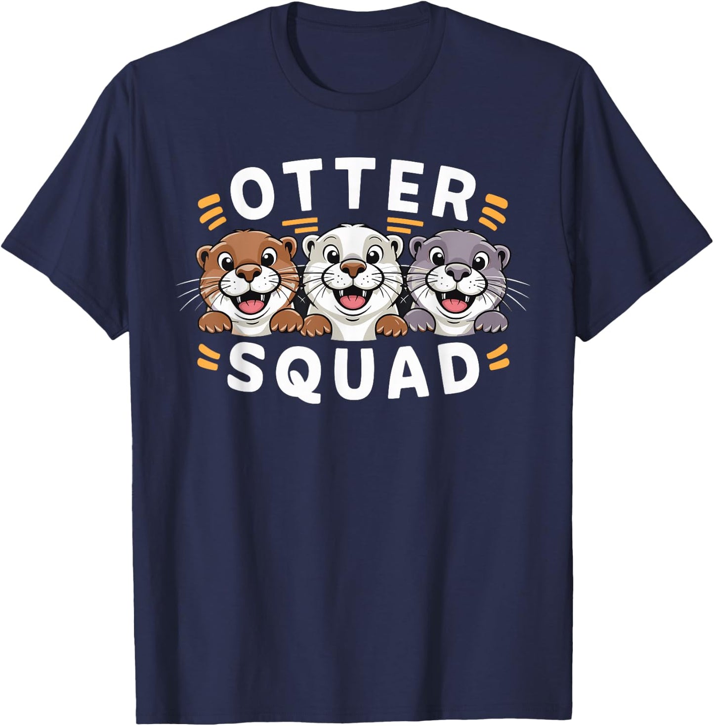 Otter Squad Design for Otter Lover Stuff | Kids Otter T-Shirt - T-Shirt | Navy
