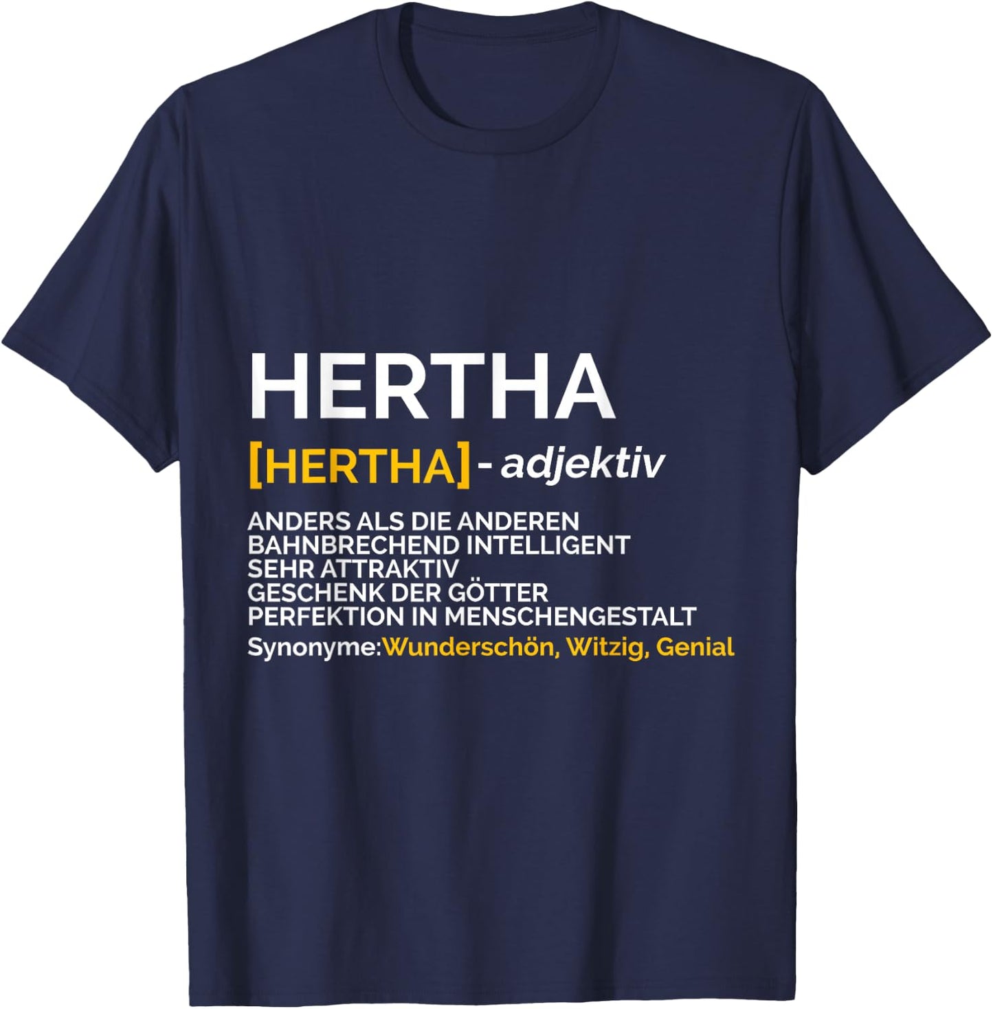 Hertha Anders Als Die Anderen Bahnbrechend Intelligent , black T-Shirt - T-Shirt | Navy