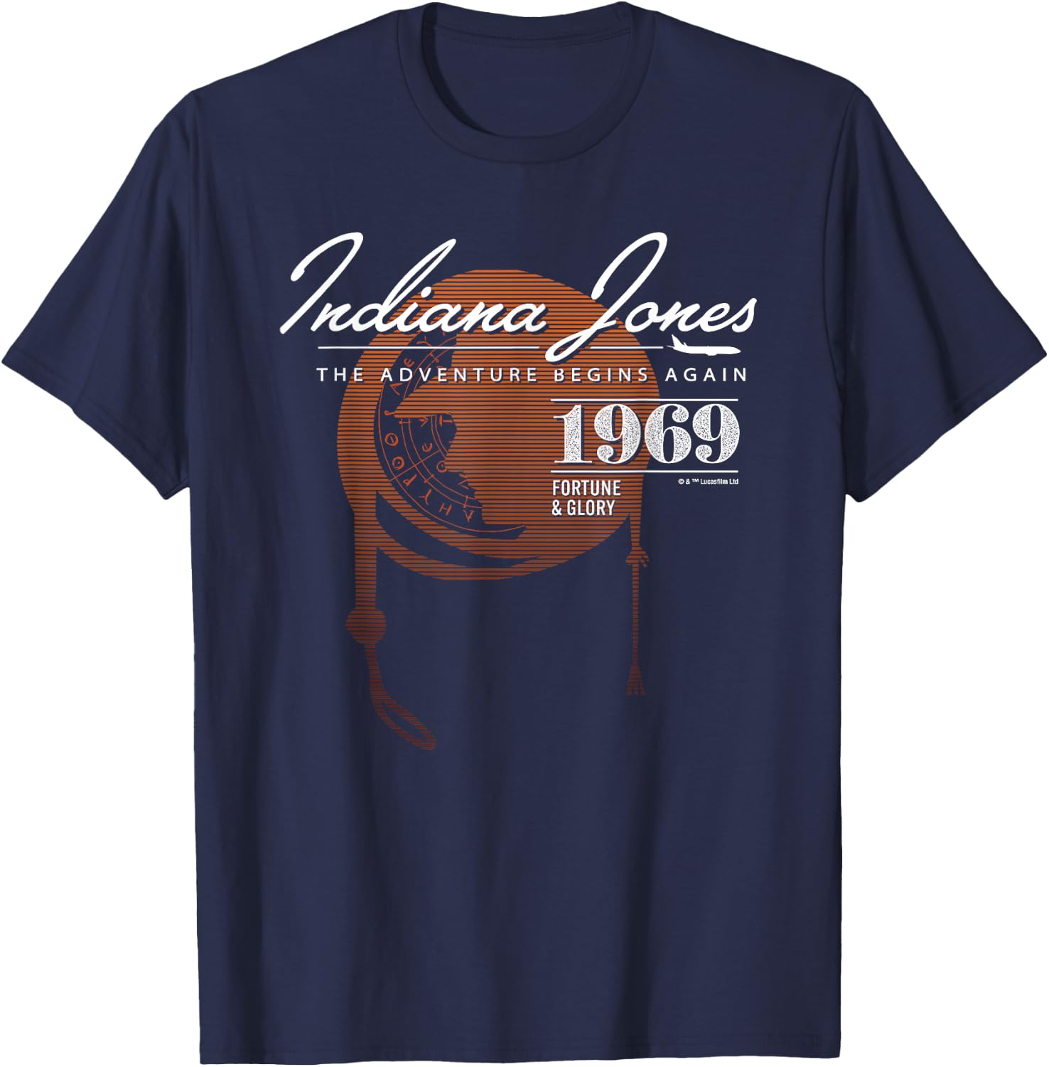 Lucasfilm Indiana Jones and the Dial of Destiny 1969 Again T-Shirt - T-Shirt | Navy