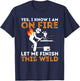 Yes I Know I Am On Fire - Metal Worker Welder & Welding Small T-Shirt - T-Shirt | Navy