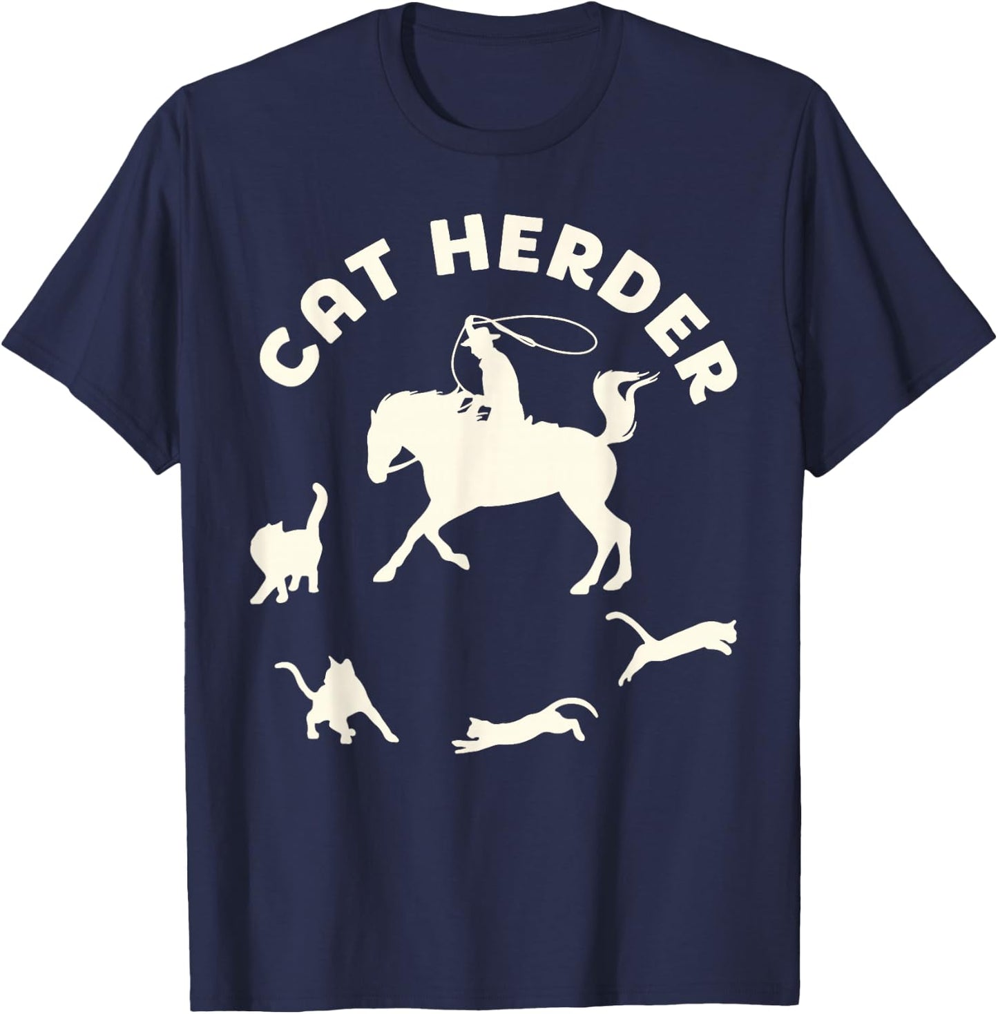 Cat Herder T-Shirt - T-Shirt | Navy