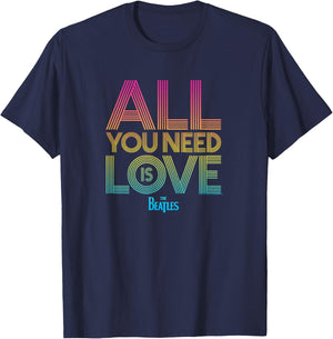 The Beatles All You Need is Love T-Shirt - T-Shirt | Navy