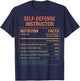 Self-Defense Instructor Nutritional Facts T-Shirt - T-Shirt | Navy