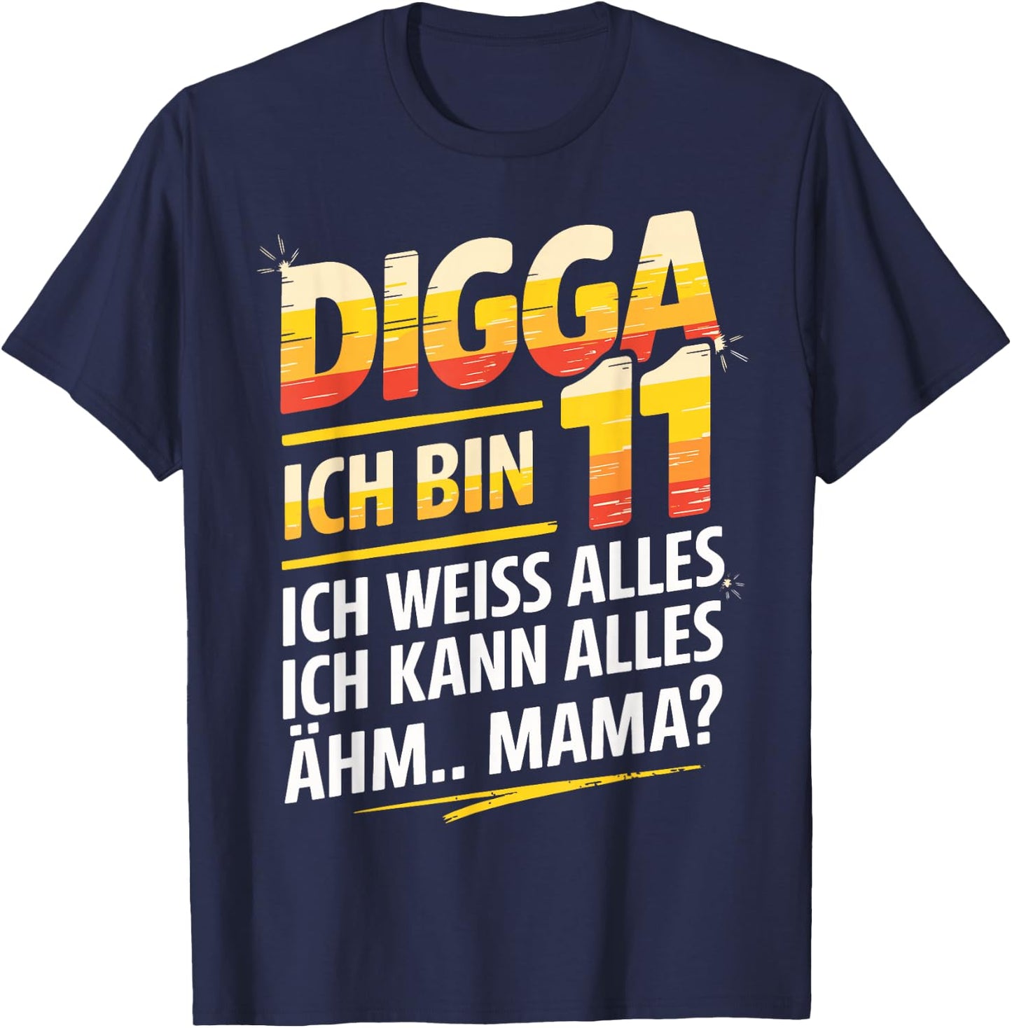 11th Birthday Boy Girl 11 Years 2015 Funny Gift T-Shirt - T-Shirt | Navy