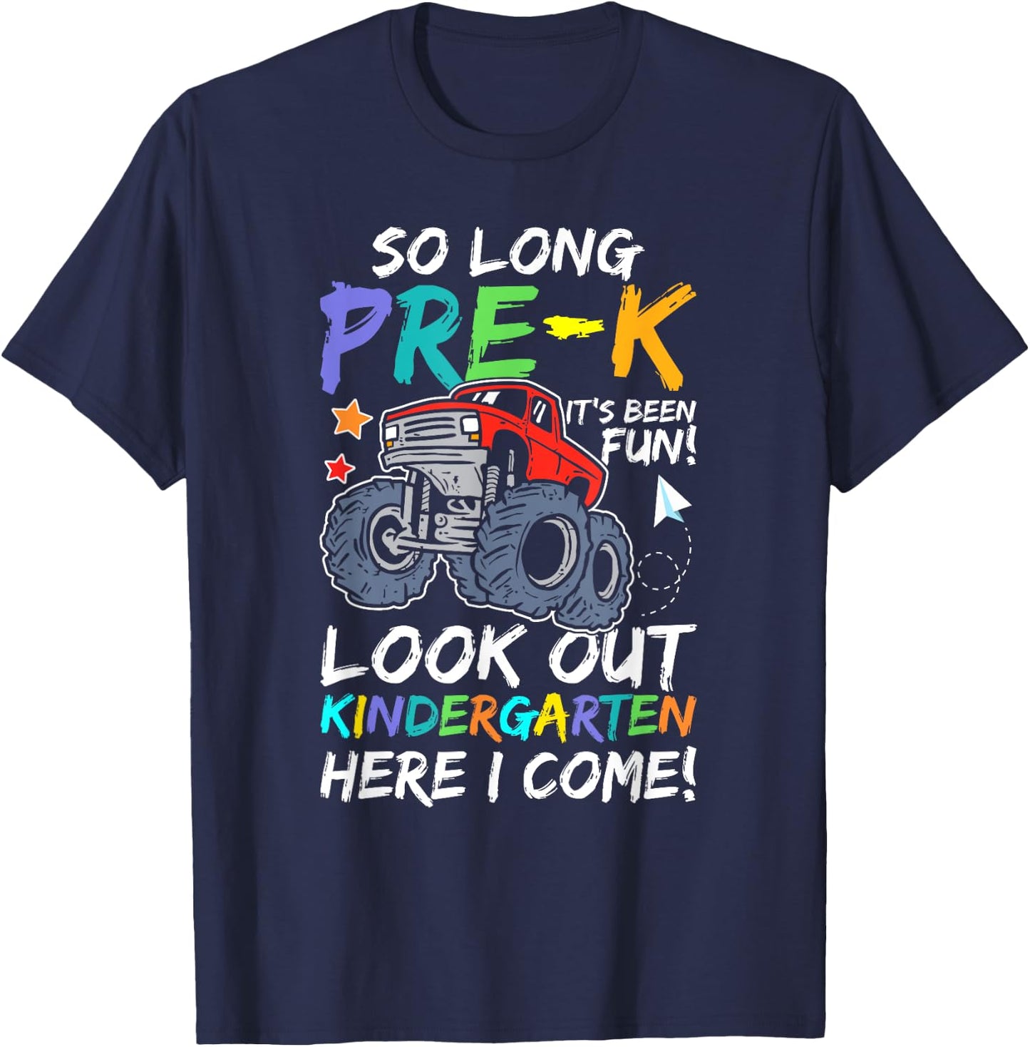 So Long Pre-K Kindergarten Here I Come pre-k graduation T-Shirt - T-Shirt | Navy