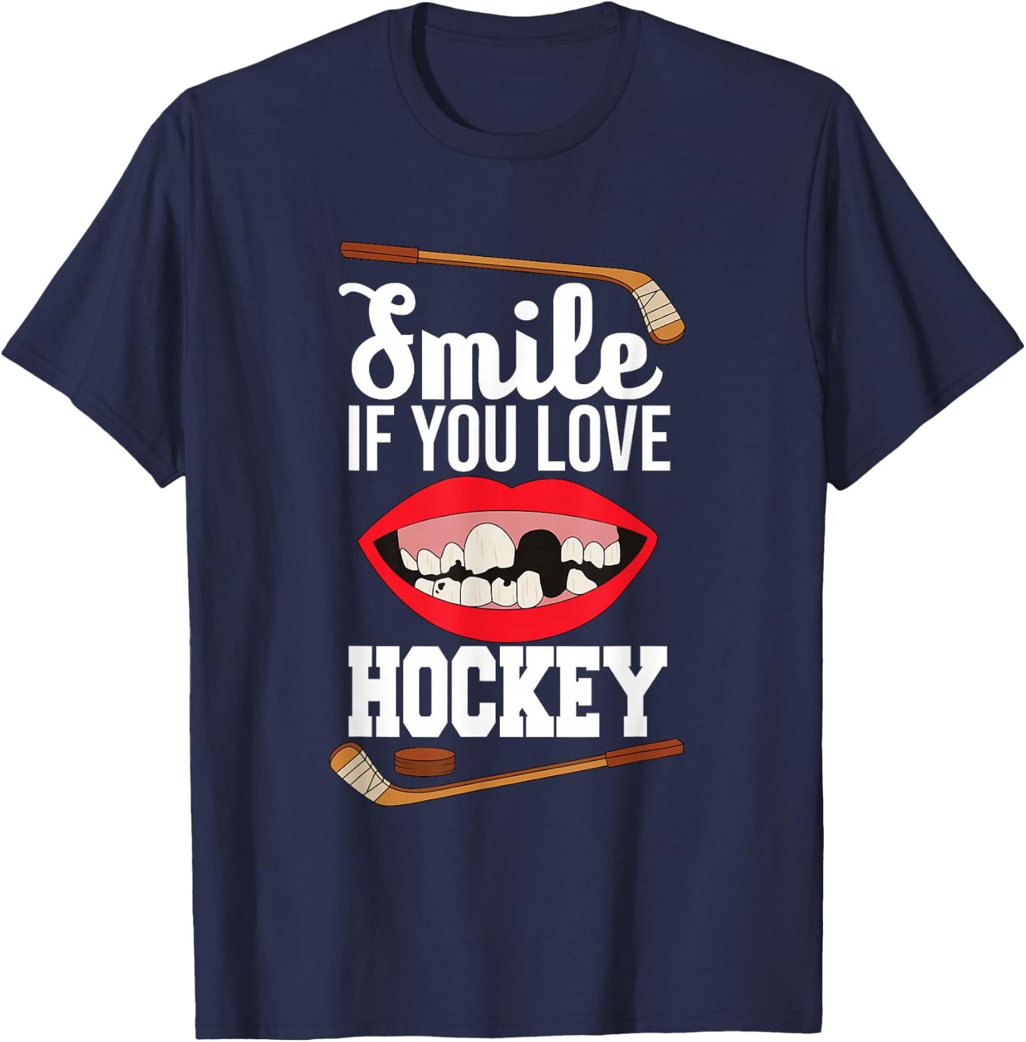 lustig - Eishockey - Eishockey - Sport - Profisport T-Shirt - T-Shirt | Navy