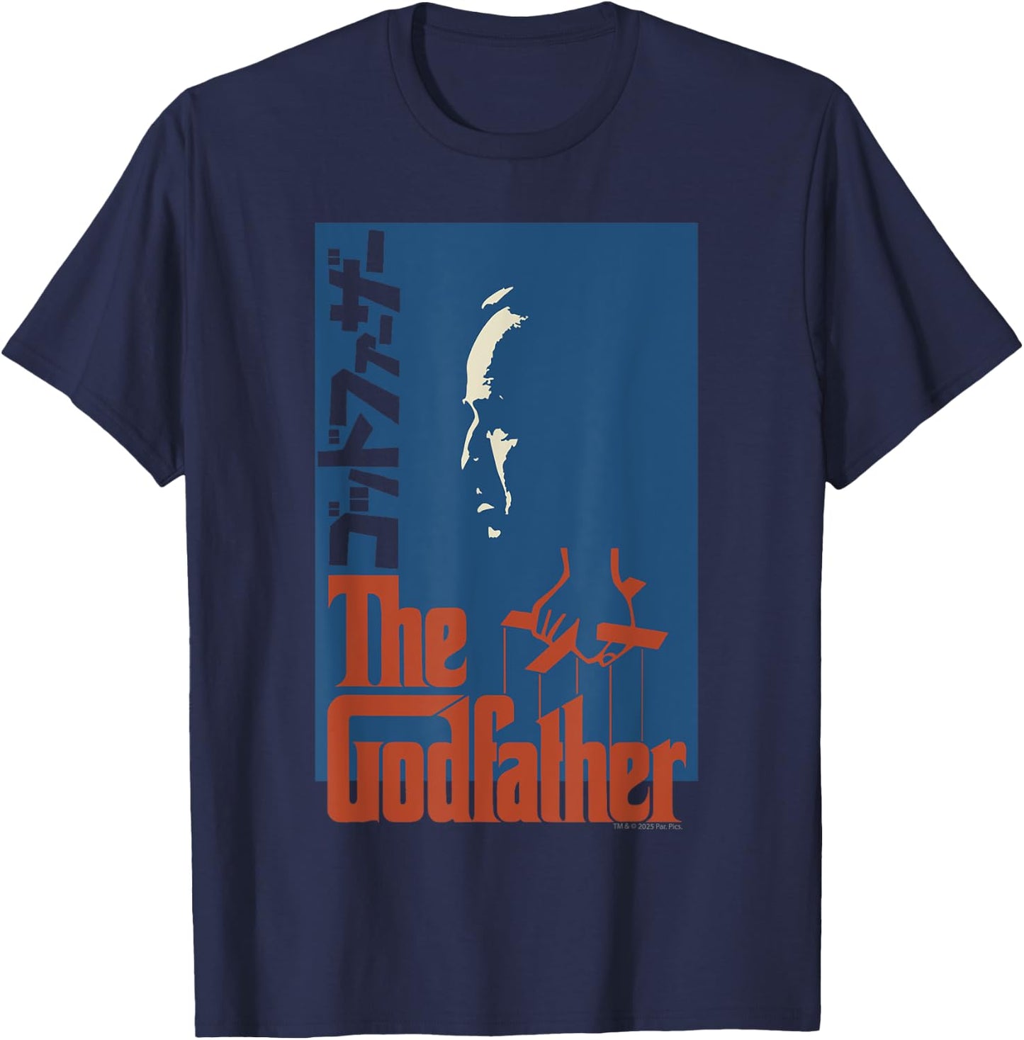 Official The Godfather - The Don's Shadow T-Shirt - T-Shirt | Navy