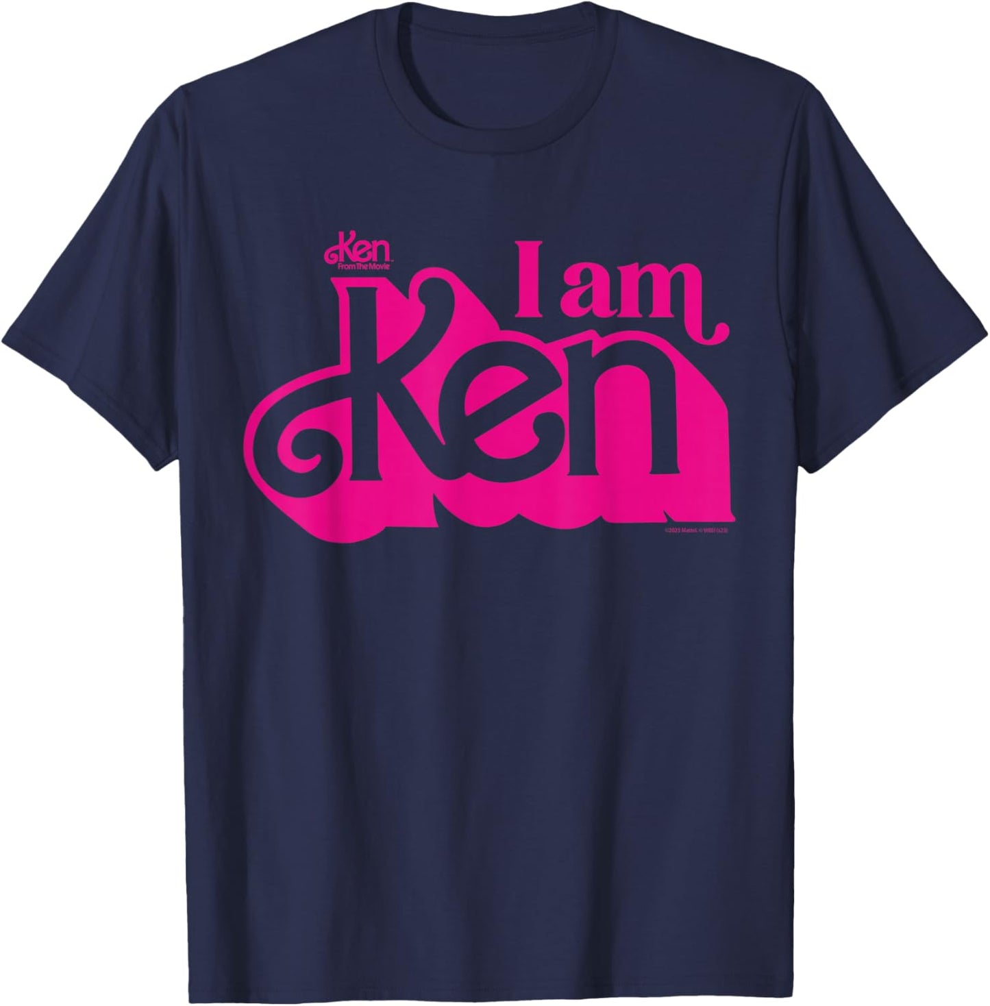 Barbie with German Text "Ich bin Ken", black T-Shirt - T-Shirt | Navy