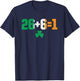 United Ireland 26 + 6 = 1 | Irish Shamrock | Reunification T-Shirt - T-Shirt | Navy