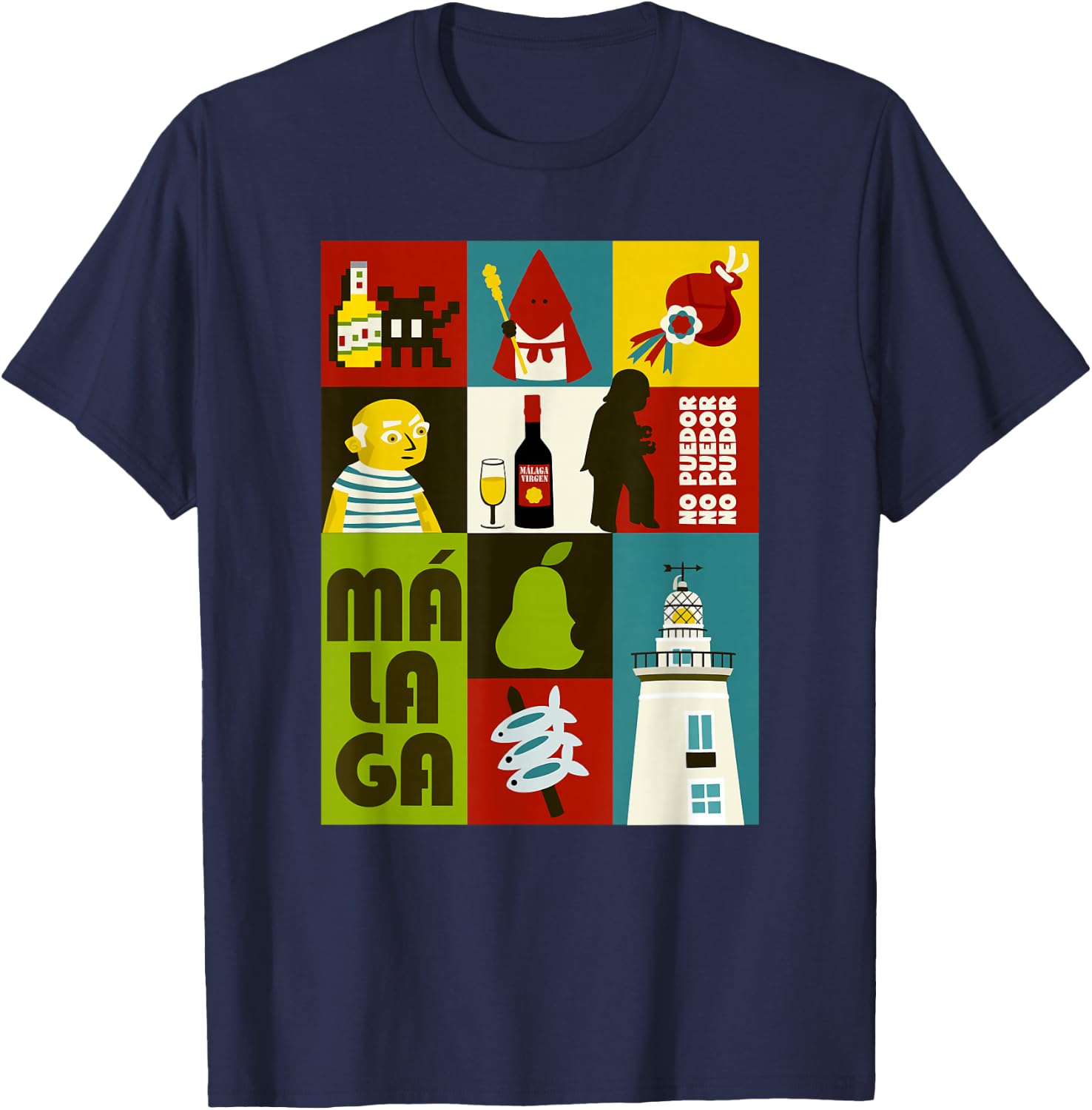 Souvenir Malaga T-Shirt - T-Shirt | Navy