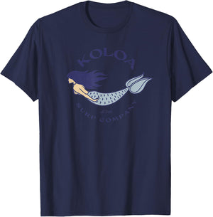 Koloa Surf Mermaid Logo Graphic T-Shirt - T-Shirt | Navy