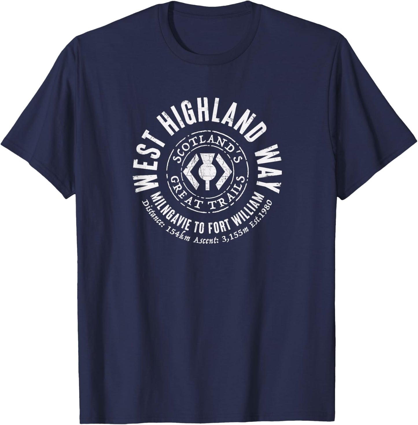 West Highland Way Scotland Great Hikes T-Shirt - T-Shirt | Navy