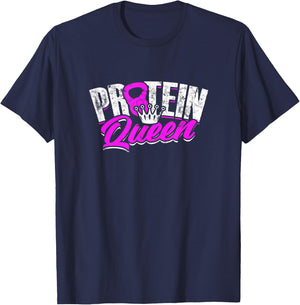 Protein Queen - Protein T-Shirt - T-Shirt | Navy