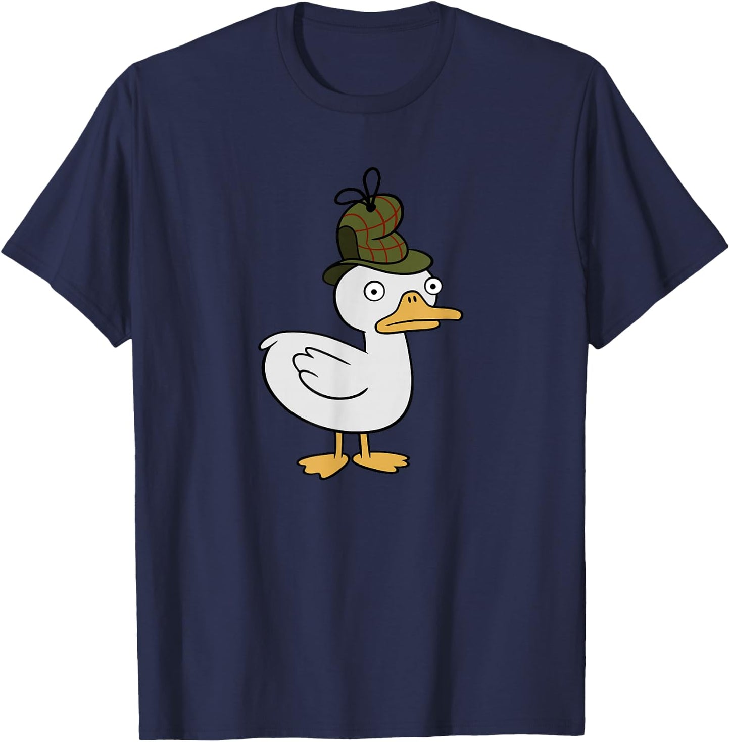 Disney Channel Gravity Falls Duck-Tective , Black, S T-Shirt - T-Shirt | Navy