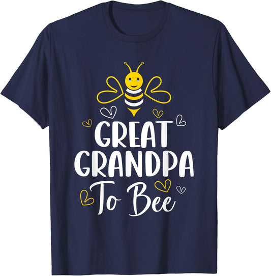 Great Grandpa to Bee Pregnancy Baby Shower Great Grandpa T-Shirt - T-Shirt | Navy