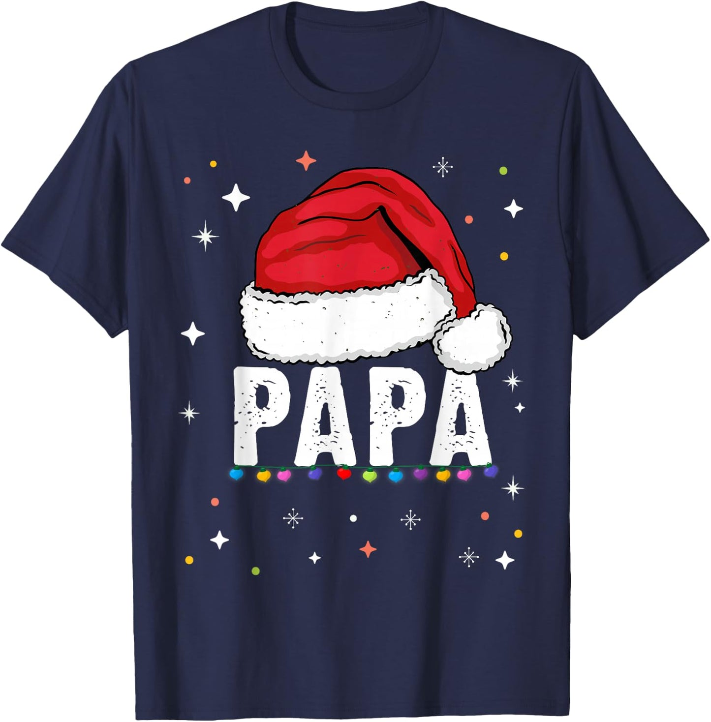 Dad T Shirt Family Matching Christmas Gift Father Christmas Gift , Black, S T-Shirt - T-Shirt | Navy