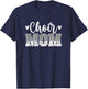 Choir Mom Of A Choir Member Leopard Choir Mother T-Shirt - T-Shirt | Navy