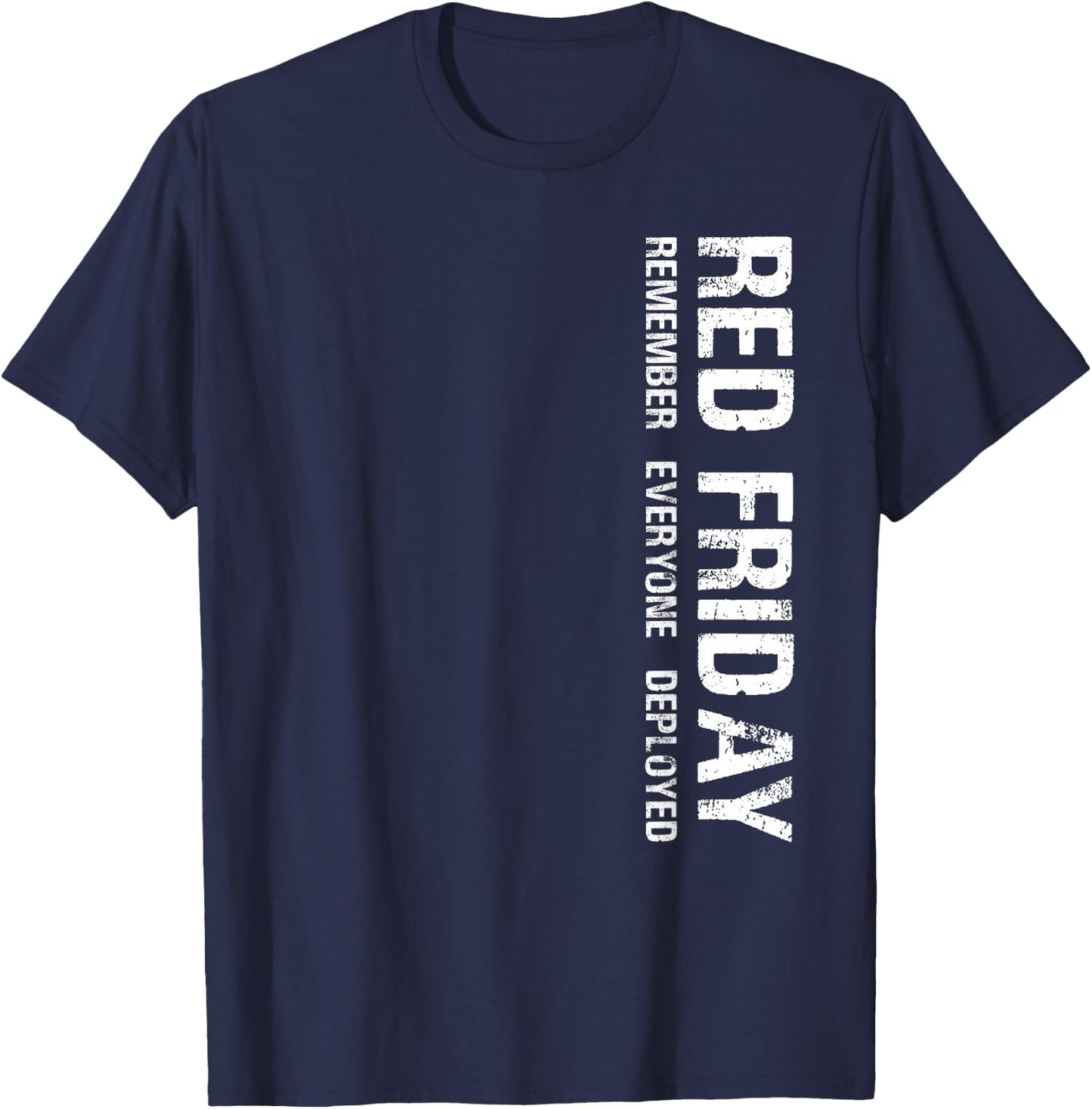 On Fridays We Wear Red Soldiers Veterans Day and Friday RED T-Shirt - T-Shirt | Navy