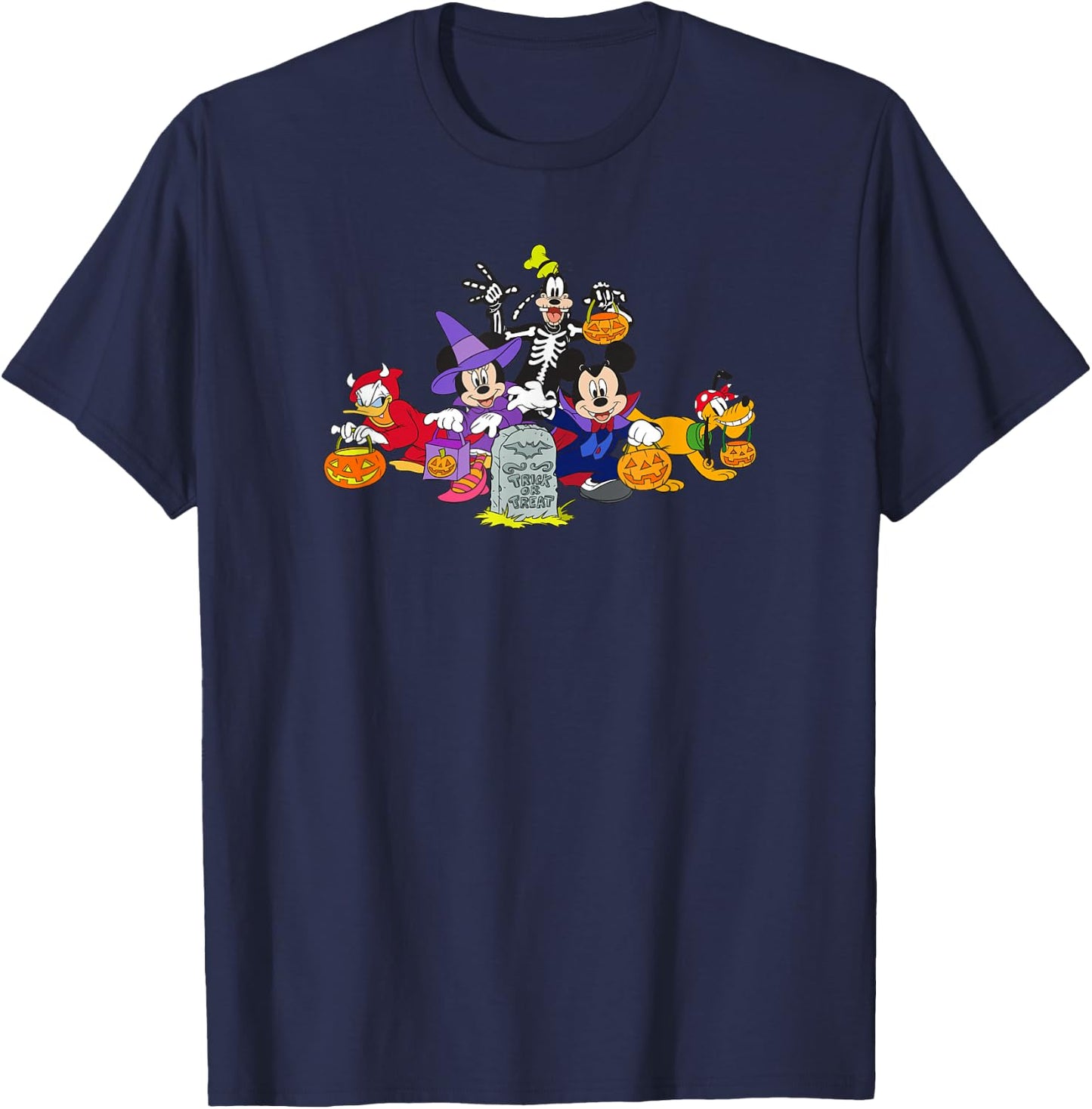 Disney Mickey and Friends Halloween Group Costume Trick! T-Shirt - T-Shirt | Navy