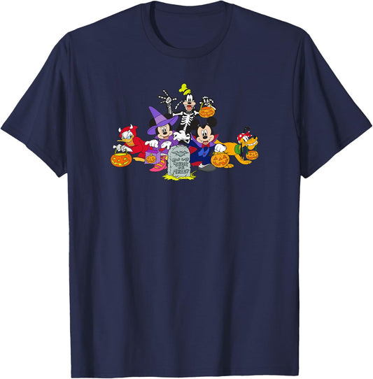 Disney Mickey and Friends Halloween Group Costume Trick! T-Shirt - T-Shirt | Navy