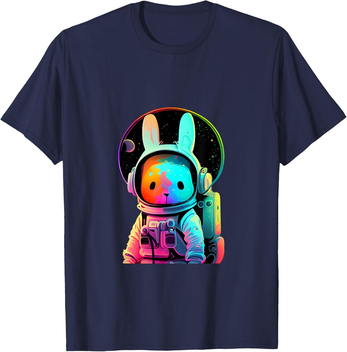 Easter Bunny Astronaut T-Shirt - T-Shirt | Navy