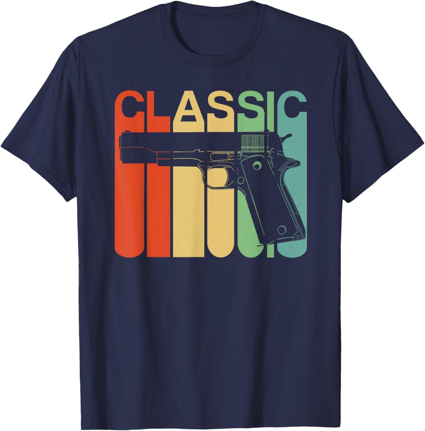 Classic 1911 Pro Second Amendment T-Shirt - T-Shirt | Navy