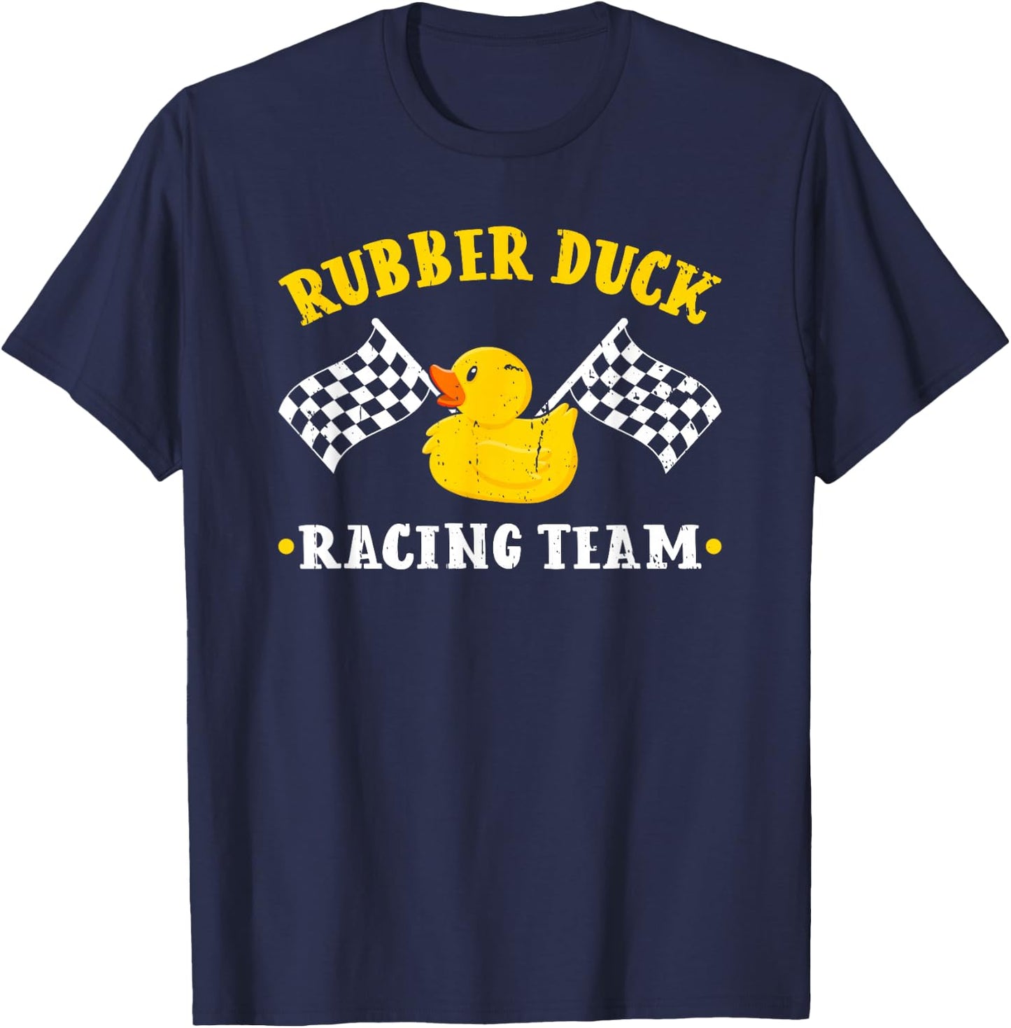 Rubber Duck Racing Team Family Competition Race T-Shirt - T-Shirt | Navy