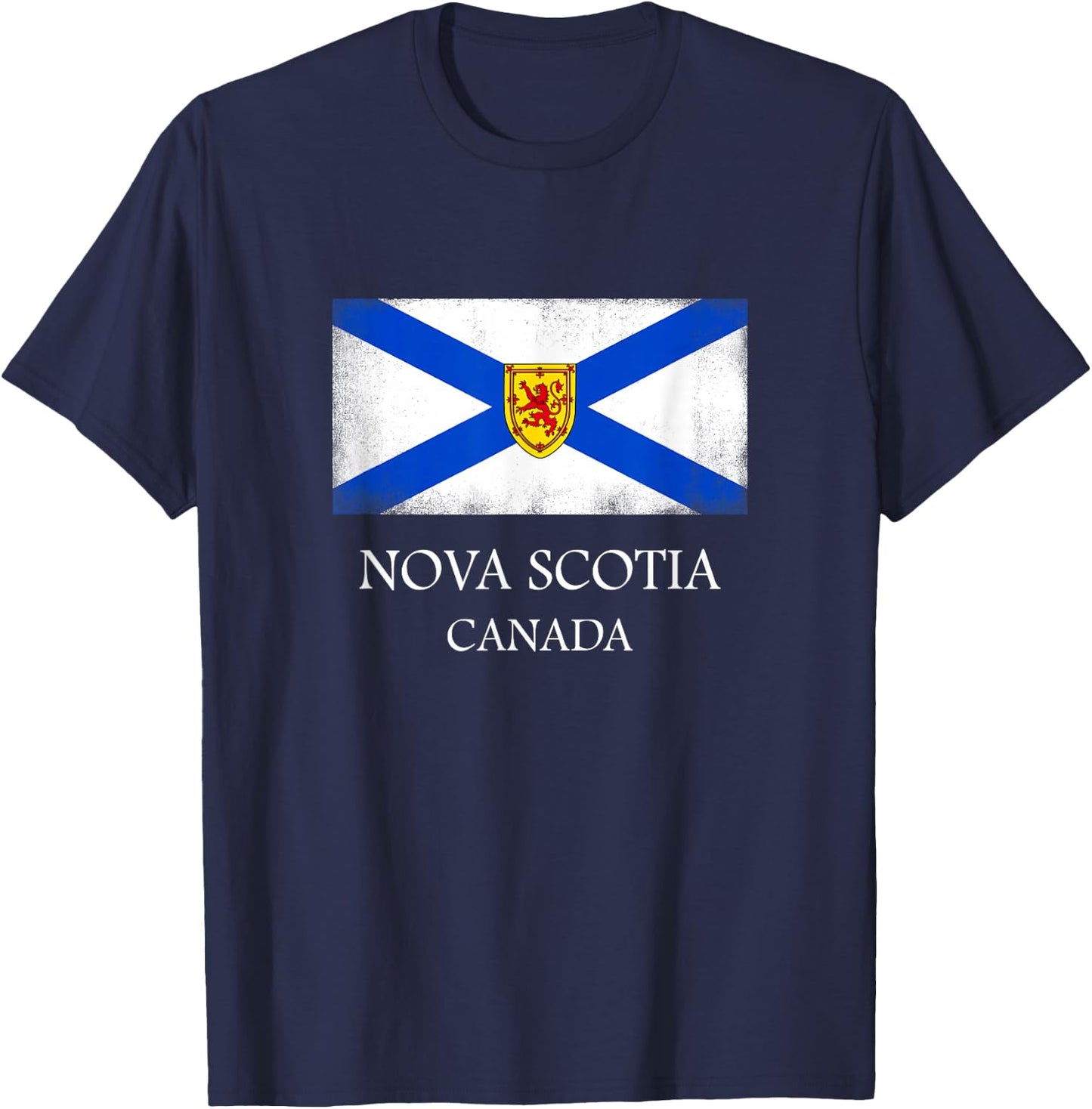 Nova Scotia T Shirt Canada Province Flag T-Shirt - T-Shirt | Navy