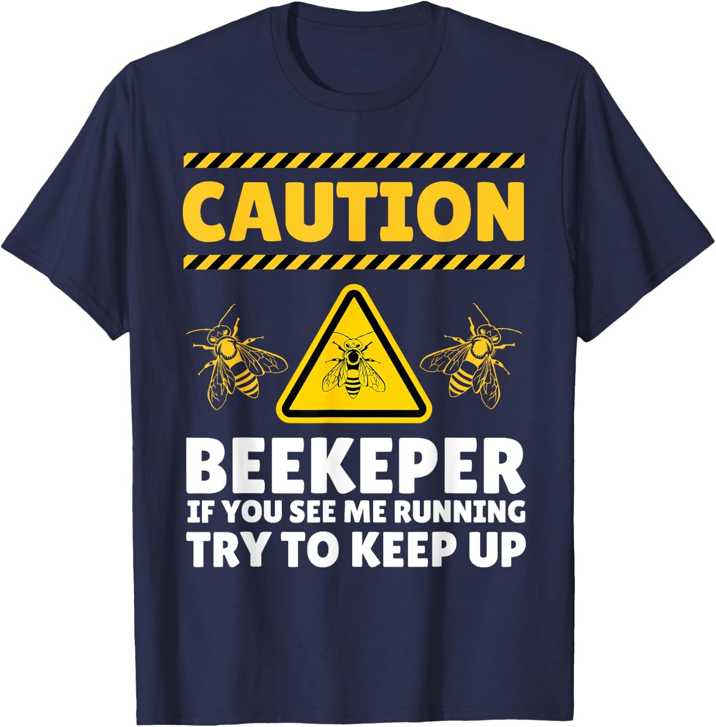 Best Beekeeper Art Women Bee Hive Lover Beekeeping T-Shirt - T-Shirt | Navy