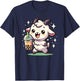Kawaii Goat Bubble Tea Boba Goat T-Shirt - T-Shirt | Navy