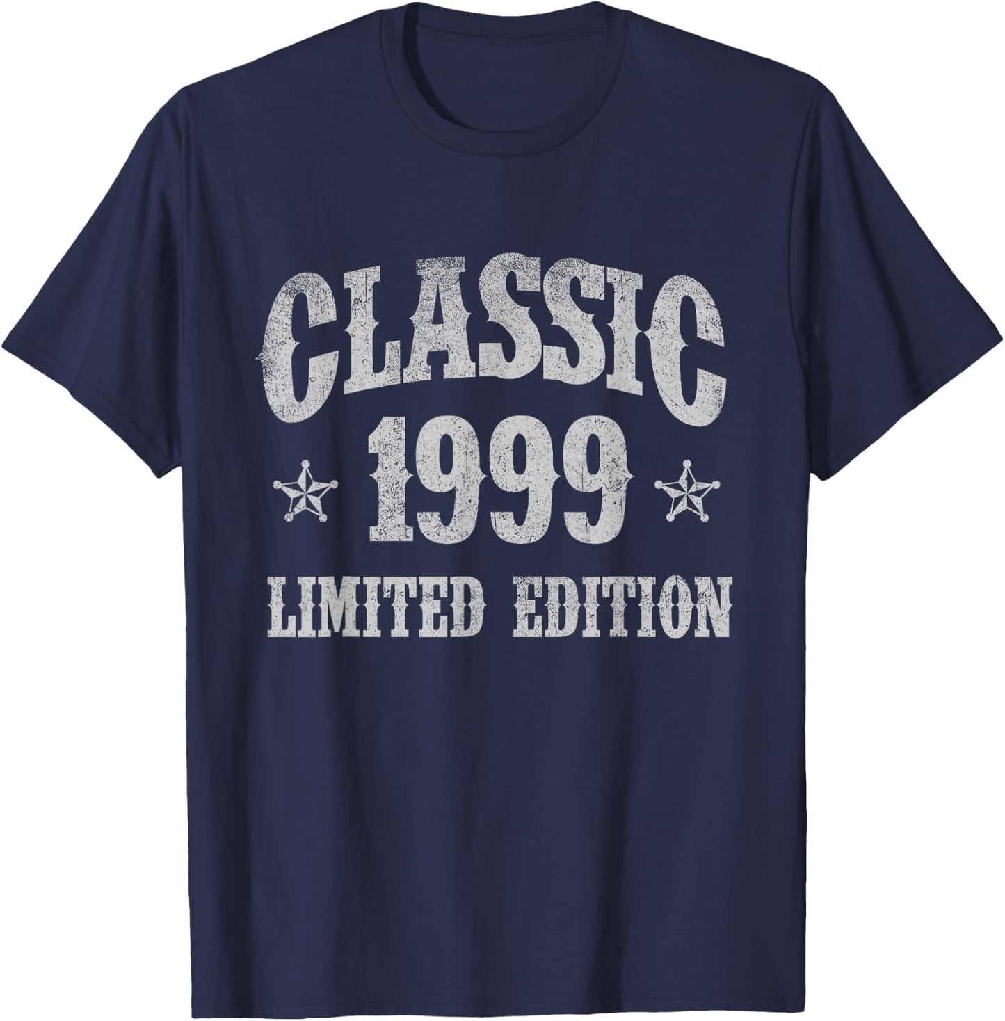 Classic 1999 Limited Edition Year Of Birth Birthday T-Shirt - T-Shirt | Navy