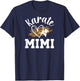 Karate Mimi Leopard Karate Mimi Grandma T-Shirt - T-Shirt | Navy