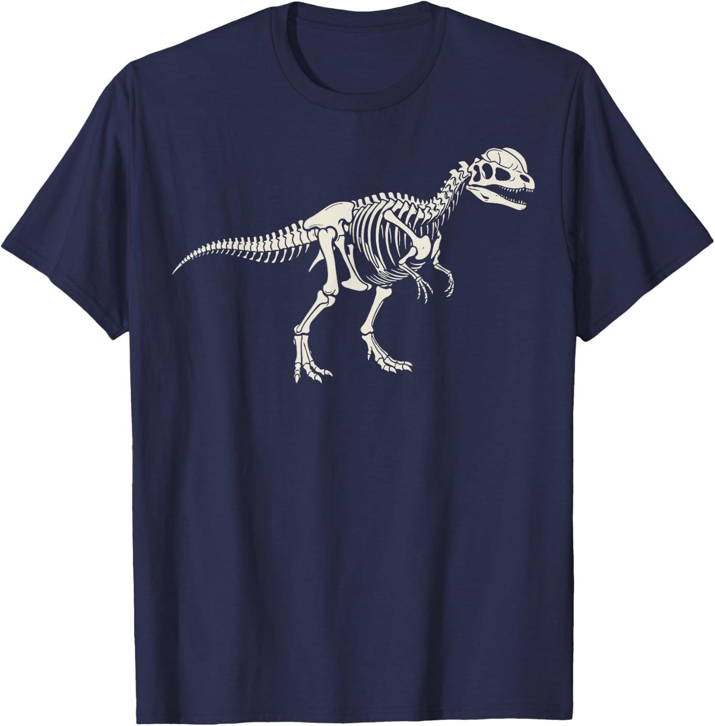 Dilophosaurus Skeleton Museum T-Shirt - T-Shirt | Navy