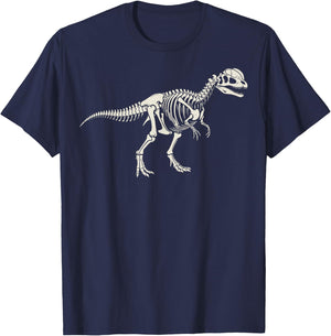 Dilophosaurus Skeleton Museum T-Shirt - T-Shirt | Navy