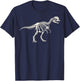 Dilophosaurus Skeleton Museum T-Shirt - T-Shirt | Navy