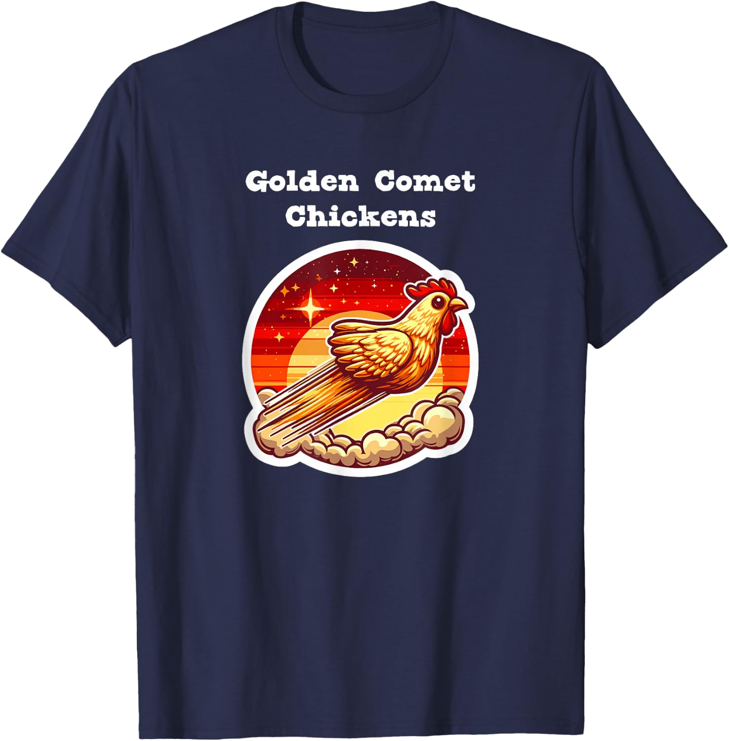 Golden Comet Chicken T-Shirt - T-Shirt | Navy