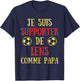 Lensois Funny Children's Football Gift Supporter Funny , Black, S T-Shirt - T-Shirt | Navy