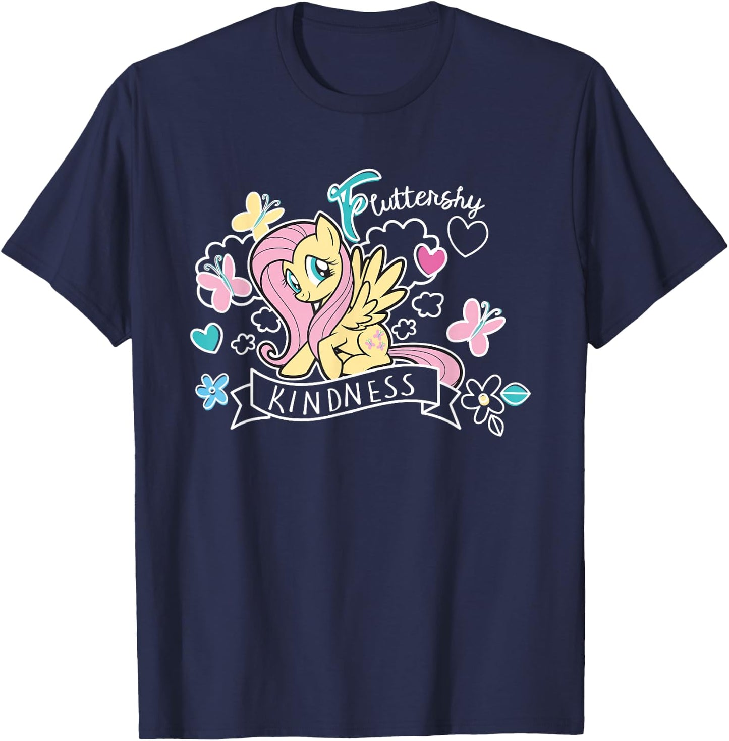 My Little Pony Fluttershy Full Of Kindness T-Shirt - T-Shirt | Navy