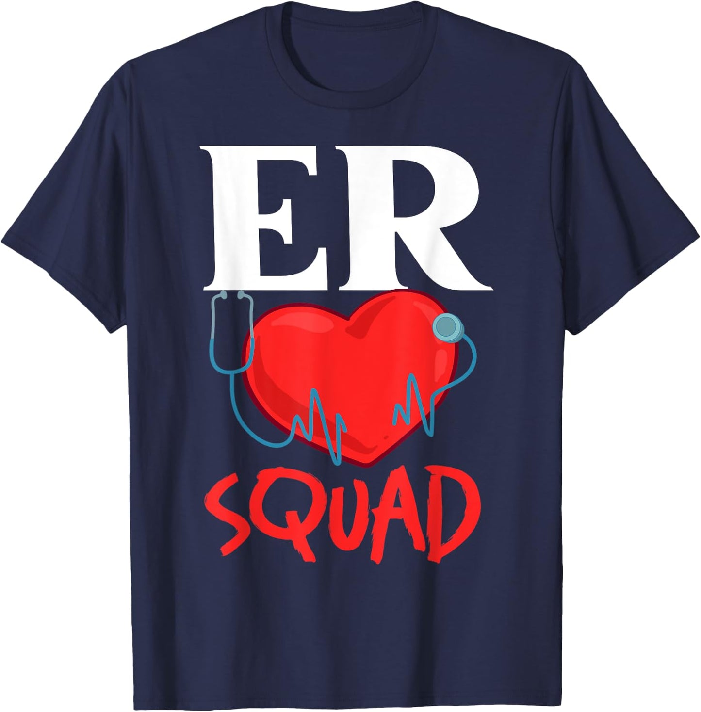 Emergency Room Technician ER Nurse Hospital Department T-Shirt - T-Shirt | Navy
