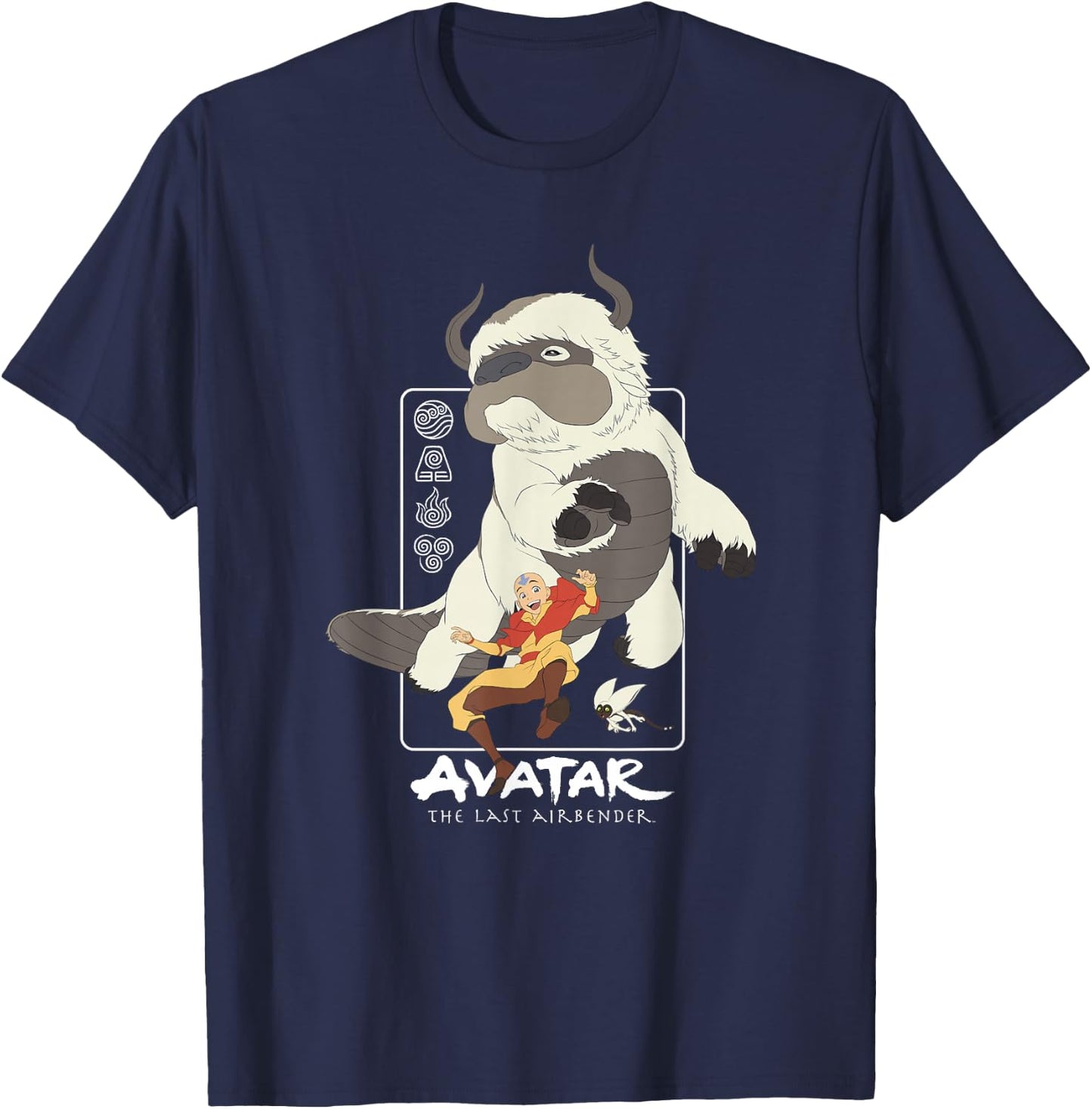 Avatar: The Last Airbender Air Nomad Friends Group Shot T-Shirt - T-Shirt | Navy
